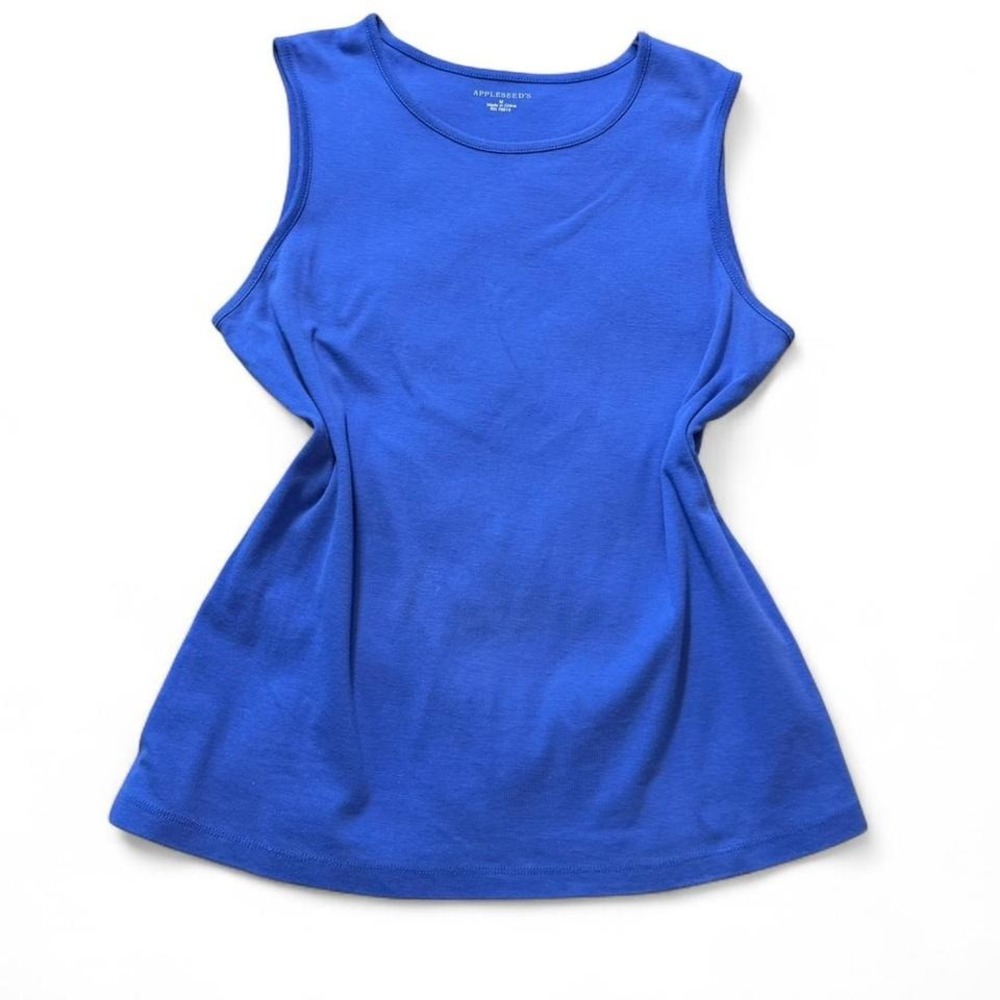 Appleseed's Royal‎ Blue Sleeveless Top, Women's Size M